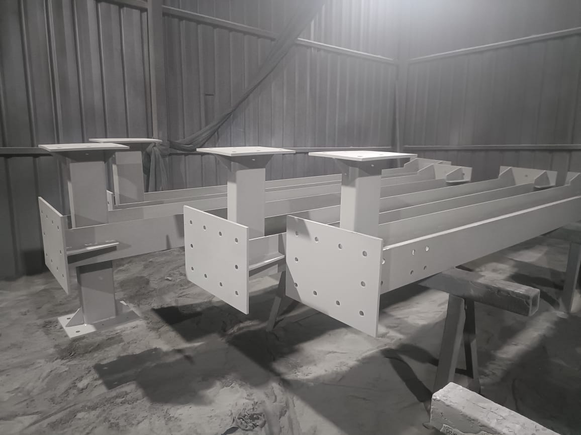 Fabricated steel components for industrial use