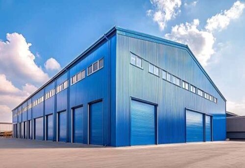 Industrial shed construction and fabrication process